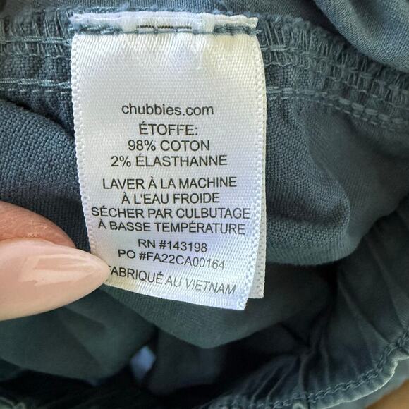 Chubbies Men's Casual 7" Chino Cotton Shorts Elastic Waist Preppy Blue Sz XXL - Picture 7 of 7